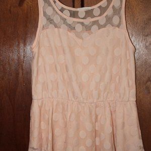 modcloth pink peplum top